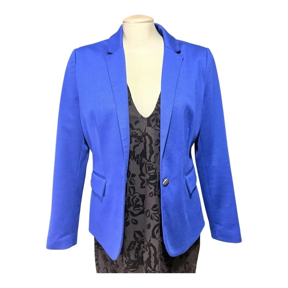 Jules & Leopold Vibrant Blue Women's Blazer - Picture 2 of 6